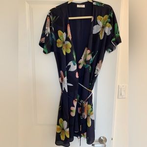 COPY - Babaton Wallace Floral Wrap Dress